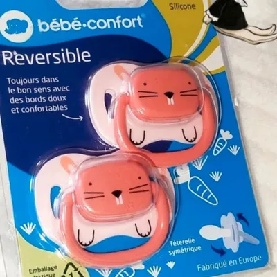 Bébé Confort Lot 2 tetines réversibles O-6 mois NEUF 